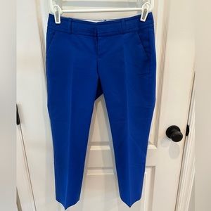 Banana republic Martin blue cotton stretch crop pants